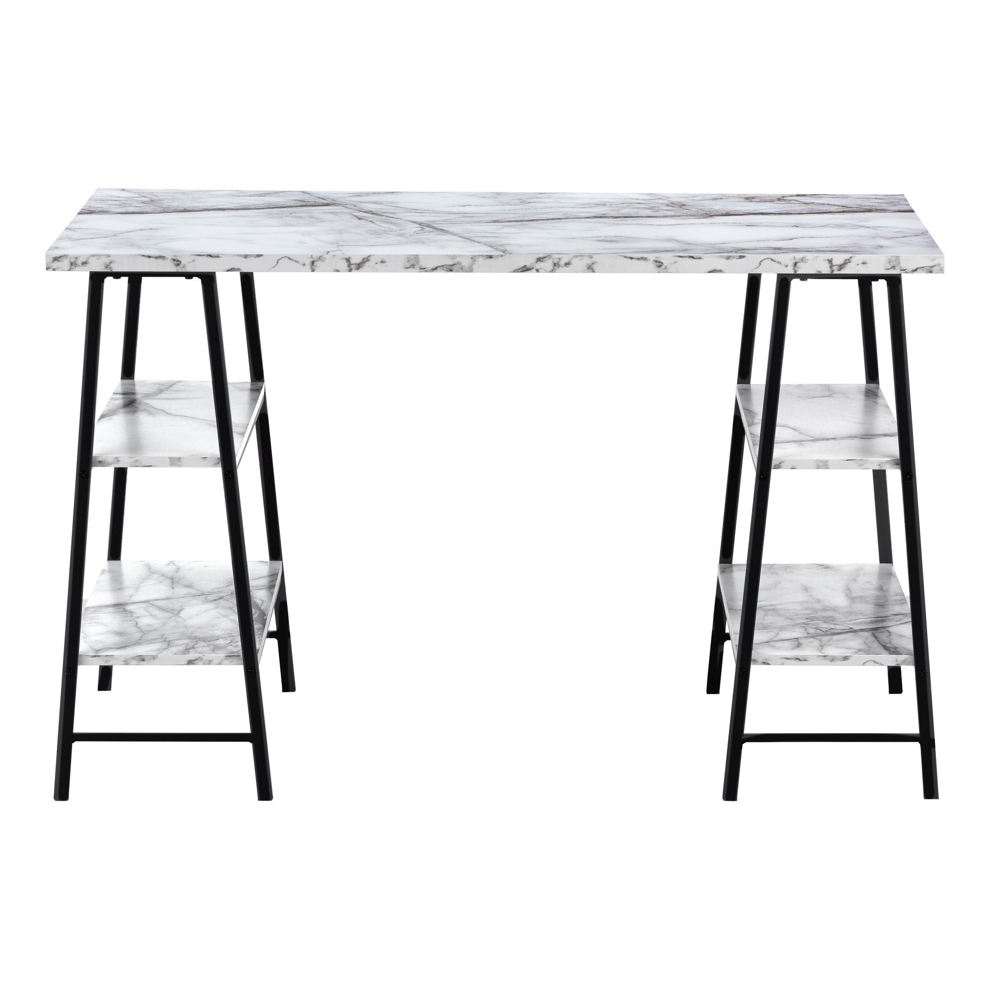 Rent to Own Monarch 48" L Desk White MarbleLook at Aaron's today!